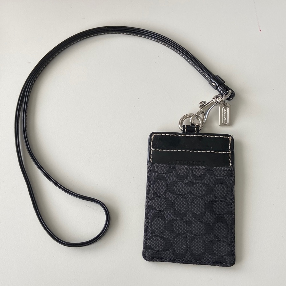 Black Coach lanyard